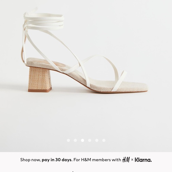 H&M strappy canvas heels - Picture 4 of 6